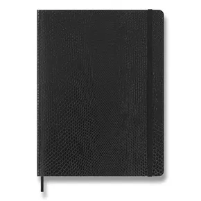 Zápisník Moleskine Precious & Ethical Vegea Boa - měkké desky XL, linkovaný, černý